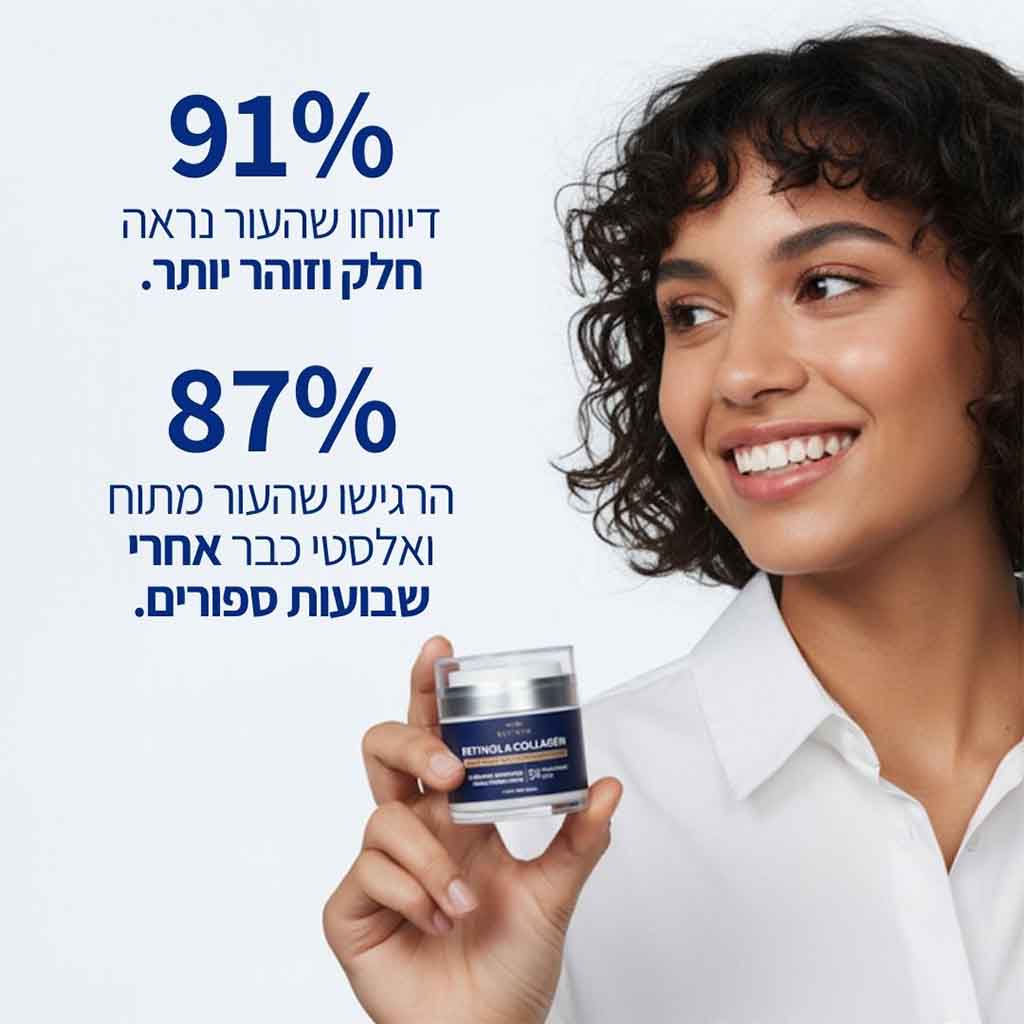 Retinew - קרם רטינול עוצמתי להעלמת פגמים וחידוש העור - IntSuper Israel